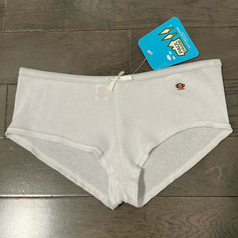 NWT Y2K Vintage Paul Frank Ribbed Julius Boyshort Underwear Size S